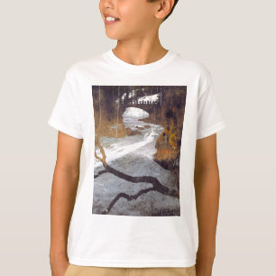 Bridge Over a Frozen Stream by Alexandra Cook T-Shirt