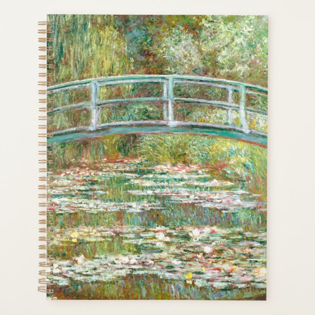 Bridge over a Pond of Water Lilies by Claude Monet Planner (Front)