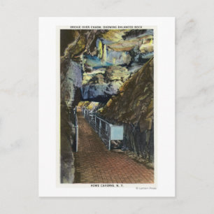 Bridge over Chasm Showing Balanced Rock Postcard