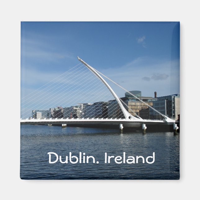 Bridge Over Dublin Ireland River Magnet (Front)