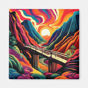 Bridge over ravine 5 magnet