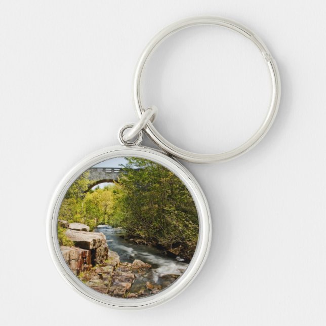 Bridge Over River Keychain (Front)