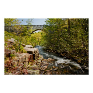 Bridge Over River Poster