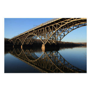 Bridge Over Schuylkill River Poster