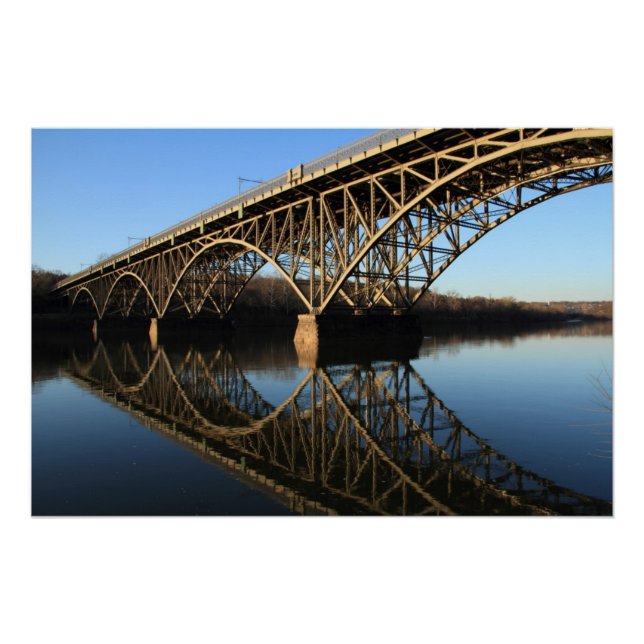 Bridge Over Schuylkill River Poster (Front)