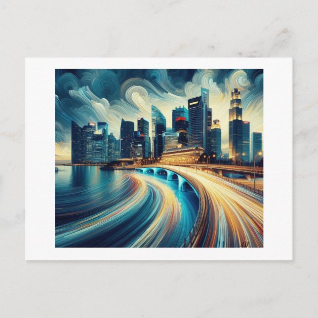 Bridge Over the Water,  Postcard (Front)