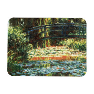 Bridge Over the Waterlily Pond by Claude Monet Magnet