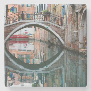 Bridge over Venice Canal Stone Coaster