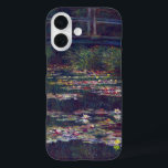 Bridge Over Waterlily Pond by Claude Monet iPhone 16 Case<br><div class="desc">Bridge Over Waterlily Pond by Claude Monet is a vintage impressionism fine art nature painting featuring a footbridge crossing over waterlily flowers in a pond in Monet's garden at his home in Giverny, France. Beautiful flowers are floating in the water and weeping willow trees are in the background. Claude Monet...</div>