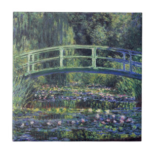 Bridge Over Waterlily Pond by Claude Monet Tile