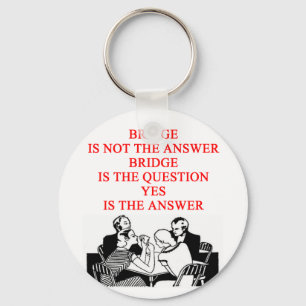 bridge player design keychain