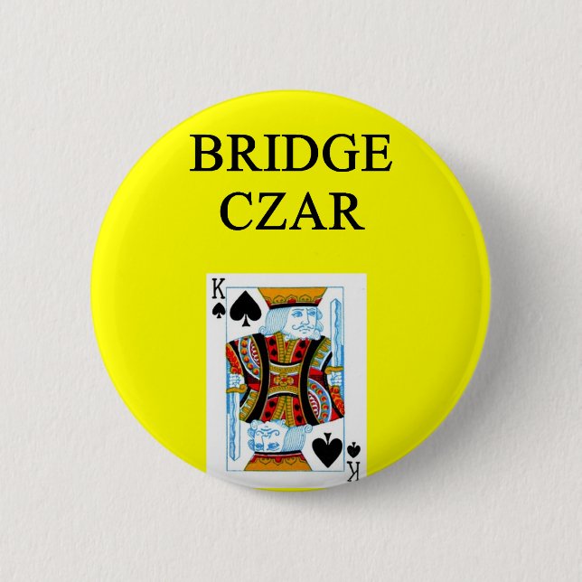 BRIDGE player joke 2 Inch Round Button (Front)