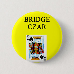 BRIDGE player joke 2 Inch Round Button