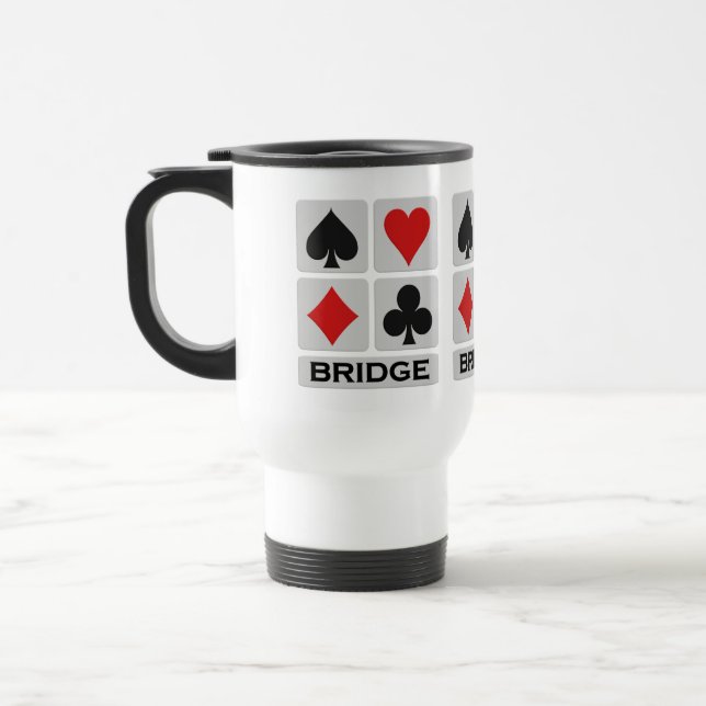 Bridge Player mug - choose style & colour (Left)