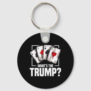 Bridge Player Queen Card Game Lover Trump King Bri Keychain
