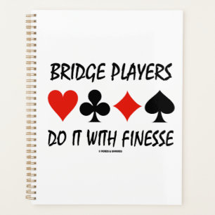 Bridge Players Do It With Finesse Four Card Suits Planner