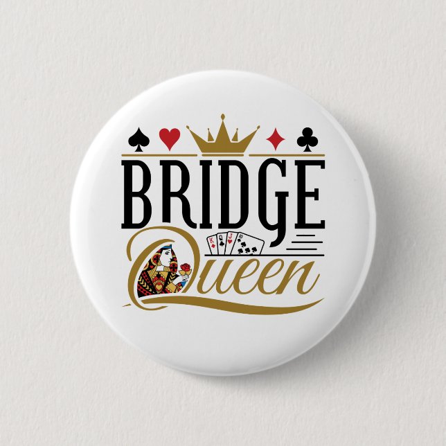 Bridge Queen 2 Inch Round Button (Front)