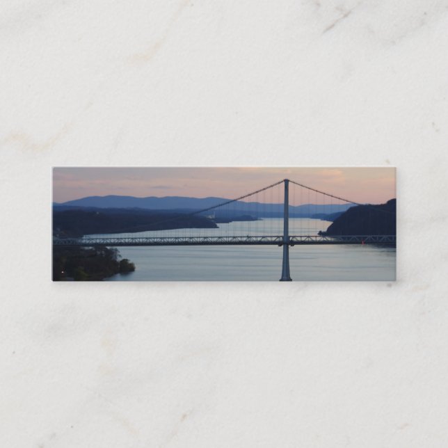 Bridge Sunset Geocache Signature/Calling Card (Front)