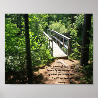 Bridge Through the Woods Inspirational Poster