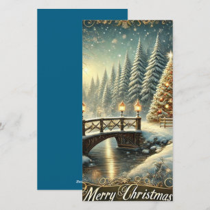 Bridge To Christmas Wonderland Holiday Card