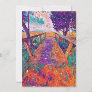 Bridge to peace thank you card