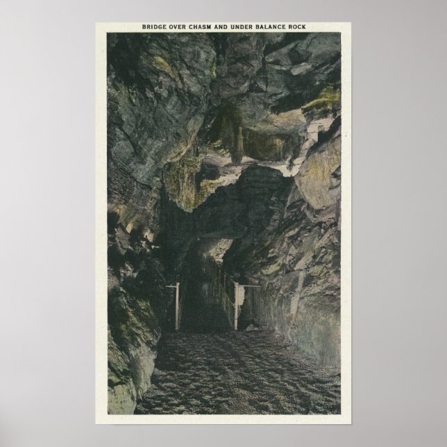 Bridge Under Balance Rock View Poster (Front)