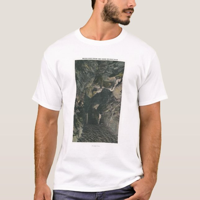 Bridge Under Balance Rock View T-Shirt (Front)