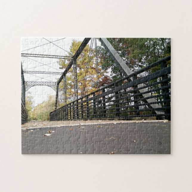 Bridge walkway bike path jigsaw puzzle (Horizontal)