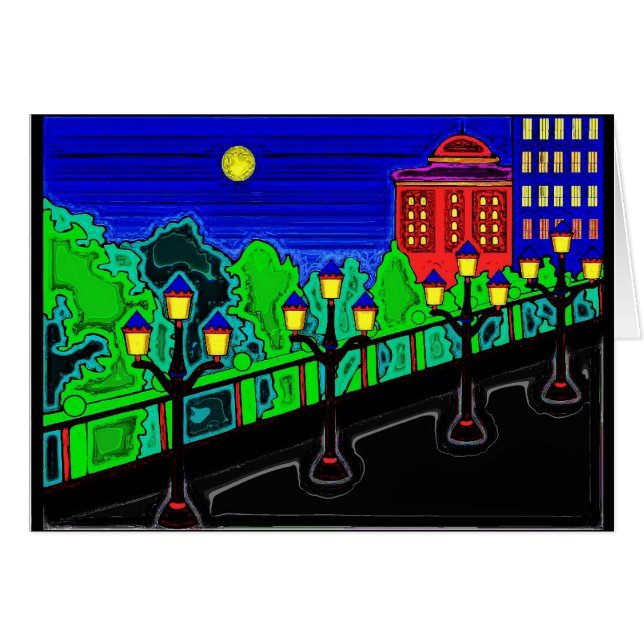 Bridge with Lamp Posts (Front Horizontal)