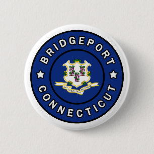 Bridgeport Connecticut 2 Inch Round Button