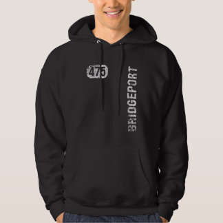 Bridgeport Connecticut 475 Area Code Vintage Retro Hoodie