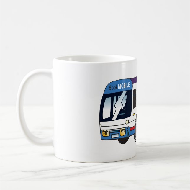 Bridgeport Public Library BookMobile Mug (Left)