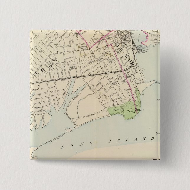 Bridgeport, south 2 inch square button (Front)