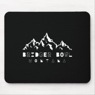 Bridger Bowl Bozeman Montana Mountain And Ski Wint Mouse Pad
