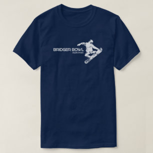 Bridger Bowl Montana Snowboarder T-Shirt