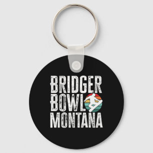 Bridger Bowl Montana Snowboarding Snowboard Snowbo Keychain