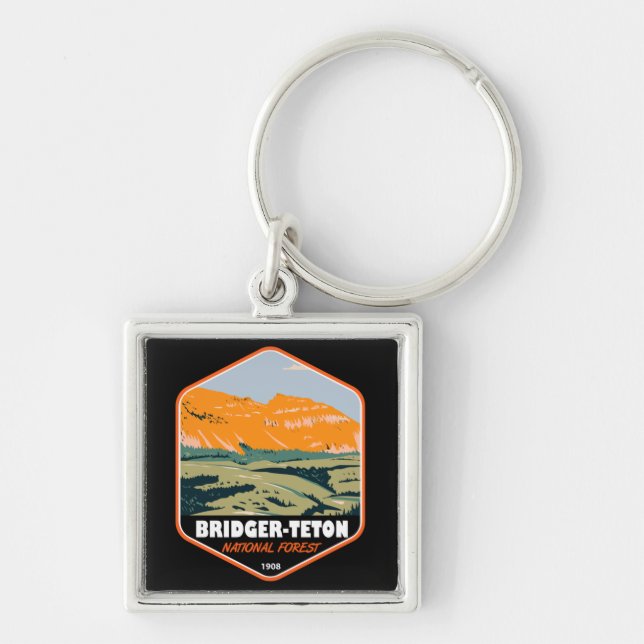 Bridger Teton National Forest Sheep Mountain Keychain (Front)