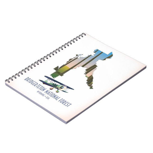 Bridger-teton national forest, wyoming map notebook (Left Side)