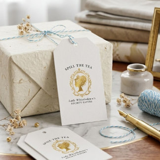 Bridgerton Bridal Shower Gift Tags