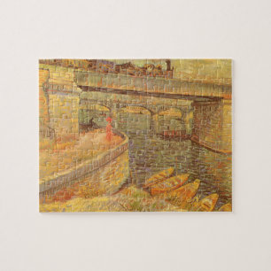 Bridges Across the Seine by Vincent van Gogh Jigsaw Puzzle