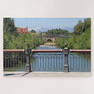Bridges at Leon, El Camino, Spain Jigsaw Puzzle