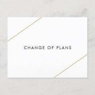 Bridget Geometric Modern Wedding Announcement Postcard