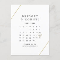Bridget Geometric Modern Wedding Save the Date