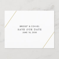 Bridget Geometric Modern Wedding Save the Date