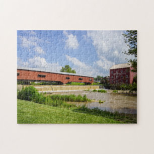 Bridgeton Bridge And Mill Jigsaw Puzzle