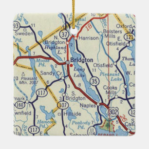 Bridgeton Maine Ceramic Ornament