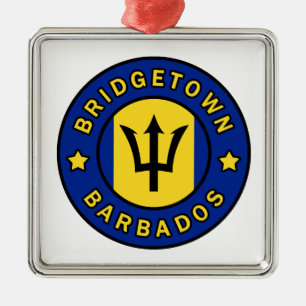 Bridgetown Barbados Metal Ornament