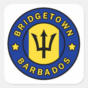 Bridgetown Barbados Square Sticker