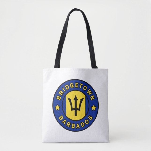 Bridgetown Barbados Tote Bag (Front)