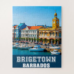 Bridgetown Historic Harbour and Caribbean Charm Jigsaw Puzzle
